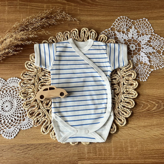 BK13625 Jeans Body kopertowe z krótkim rękawem Mamatti