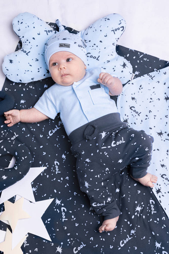 185016 Spodnie niemowlęce "Maks" Nicol - granat