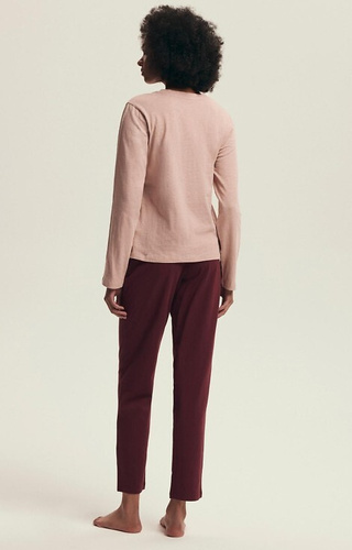 43733 Dorla Piżama damska Henderson orchid – bawełna, dł. rękaw i spodnie