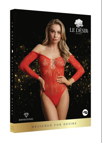 Body DCH004 Le Désir seksowne body z cyrkoniami i siateczką