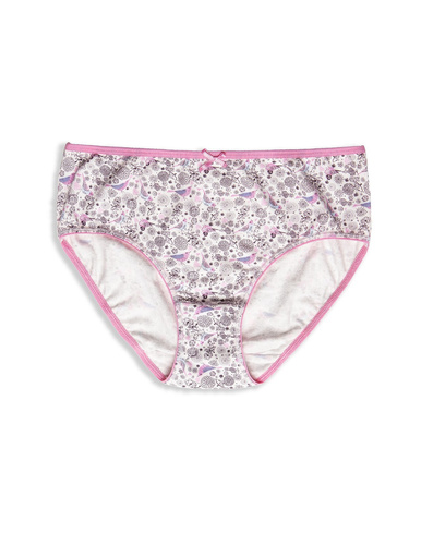 L-122 BI-49 A'2 Figi Damskie Lama niebieski biały różowy