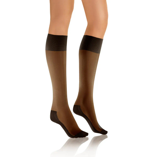 Relax Podkolanówki 20 DEN masujące spód stopy Sesto Senso fumo