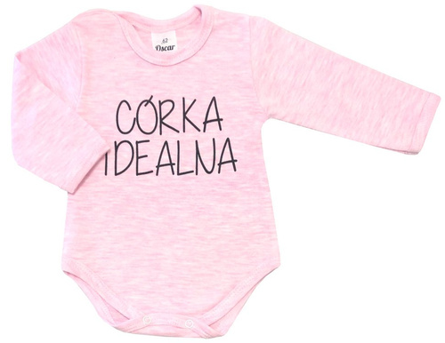 551219135 Body z długim rękawem "Córka idealna" Oscar Kids