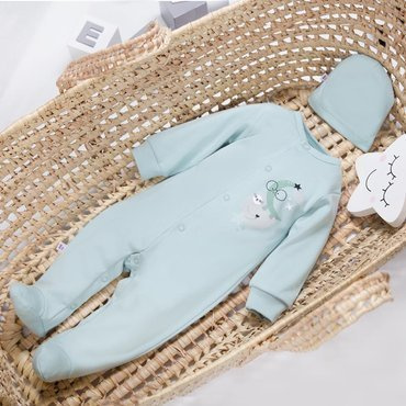 Mellow Pajac z nadrukiem Ewa Klucze - mięta