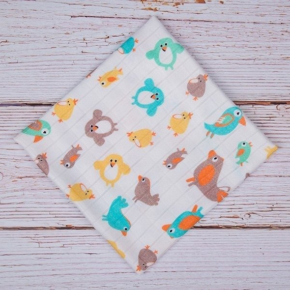 KU 201 Pieluszki Bamboo bambusowa 30X35 ATK - mix kolorów