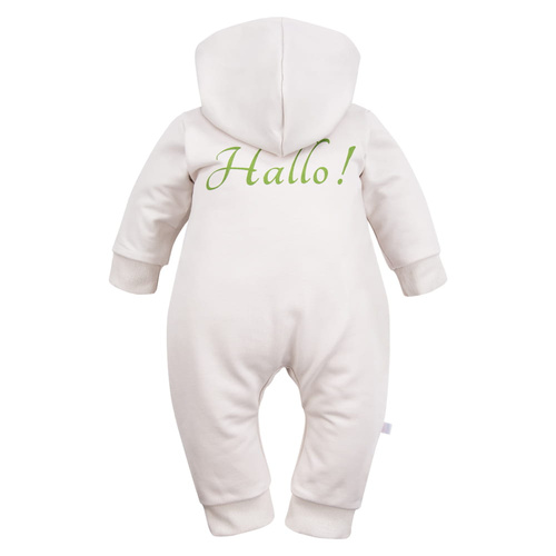 Hallo Kombinezon dresowy z kapturem Eevi - ecru