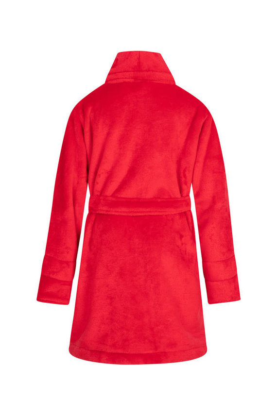 Calido Szlafrok dziecięcy polarowy ByShelly - czerwony