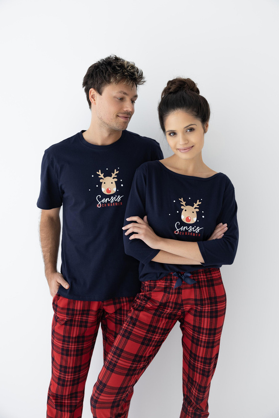 Nathan Piżama męska Sensis -granatowy