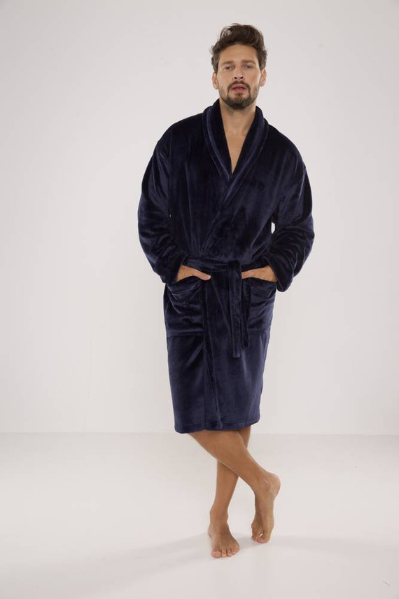 716 Rafael szlafrok męski De lafense - granat