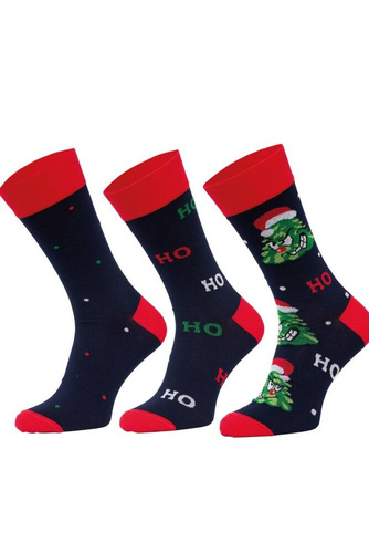 A62 Skarpety Premium A'3 Cornette - granatowy