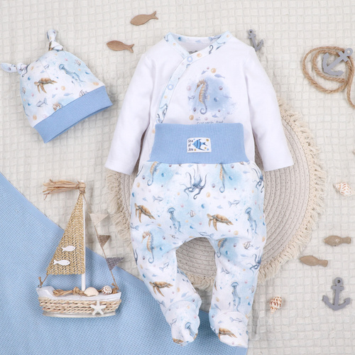 ABN-5456 Sea Of Joy Półśpiochy niemowlęce Nini – bawełna organiczna, elastyczny pas