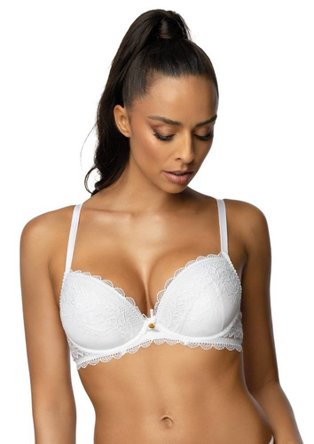 M-0198/11 Estelle Biustonosz Push-up Mat biały