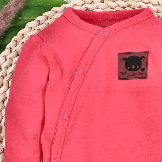 ABN-5633 Bawełniane body kopertowe Słodka Koala Nini organic 100% PL produkcja