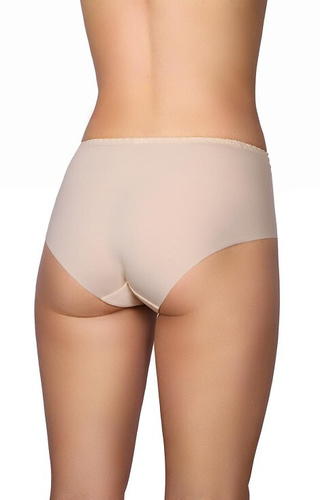 58 Figi Modo beżowe – mikrofibra, koronka z przodu, cięte laserowo