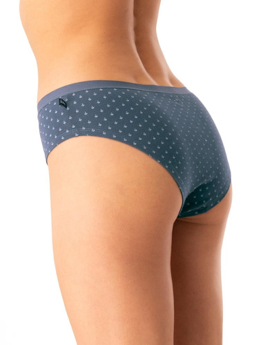 Figi damskie Key LPN 742 grafitowy – bawełniane, komfortowe, zestaw 2 sztuki