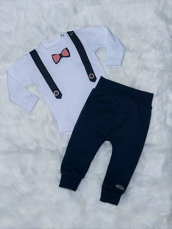 "Julek" Spodnie niemowlęce Bambarillo granatowy