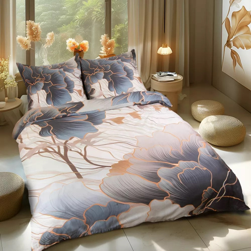 12405 Pościel satynowa kwiaty Darymex satynlove premium