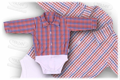 Koszulo- body długi rękaw Terjan białe