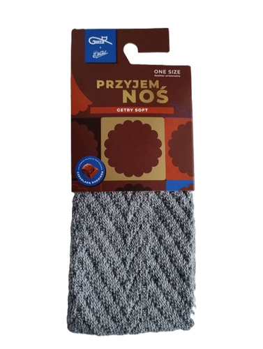 Getry Gatta Wedel Soft art.01 – ciepłe getry żakardowe na zimę, szary