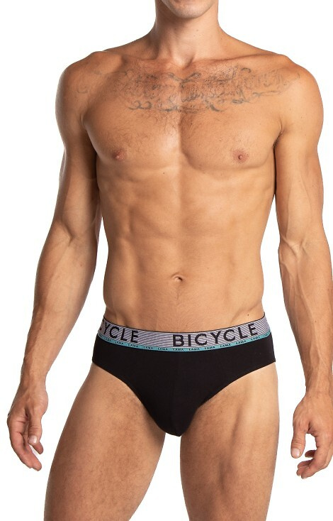 M-1063 Slipy męskie Lama czarny-miętowy – bawełna, szeroka guma 2-pak