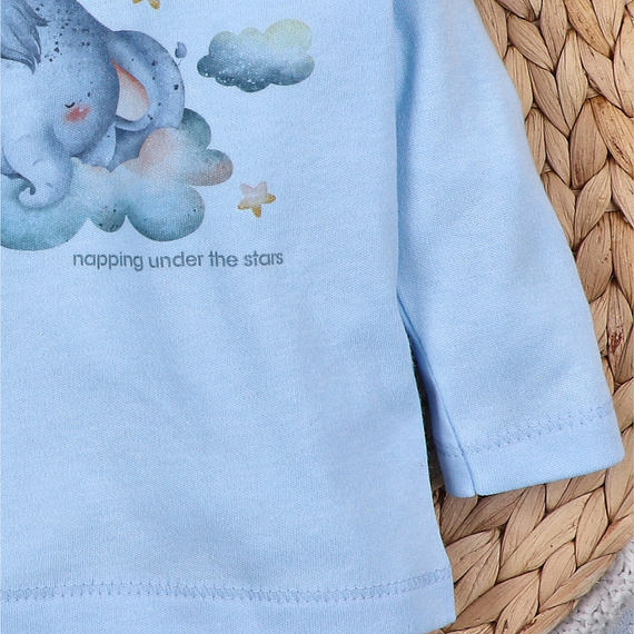 ABN-5611 Bluzka niemowlęca Little Dreamers Nini z bawełny organicznej – bezniklowe napy, ekologiczna, polska produkcja