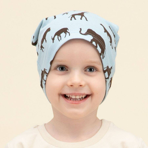 Safari Czapka dziecięca Pinokio - niebieski afryka