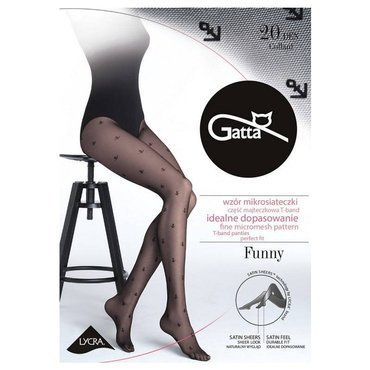 Rajstopy Funny nr 11 20 den Gatta nero/czarny