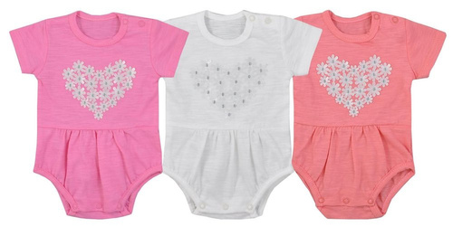 Body niemowlęce krótki rękaw "MARCELINKA" Koala- różowy