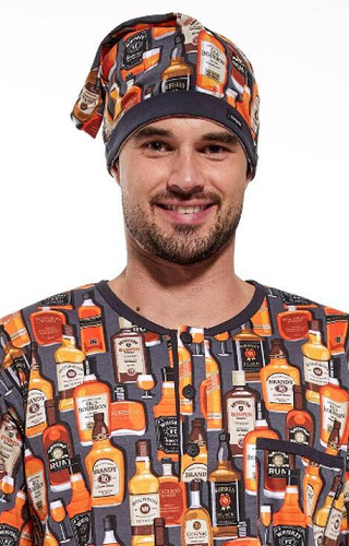 110/23 Whiskey Koszula męska Cornette grafitowy