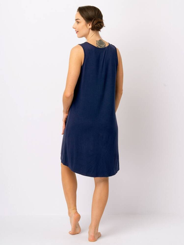 LND 764 Koszula damska Key granatowy