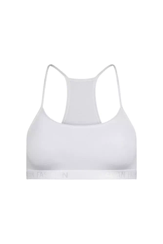 Nikola Stanik dziewczęcy, wąskie ramiączko Italian Fashion- biały