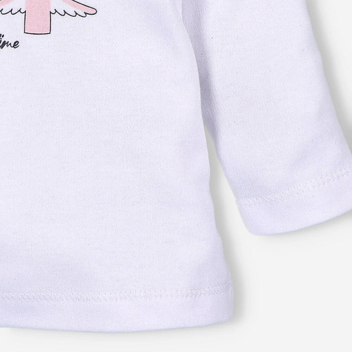 ABN-4454/BIA Jelonki Bluzka z bawełny organicznej Nini biały