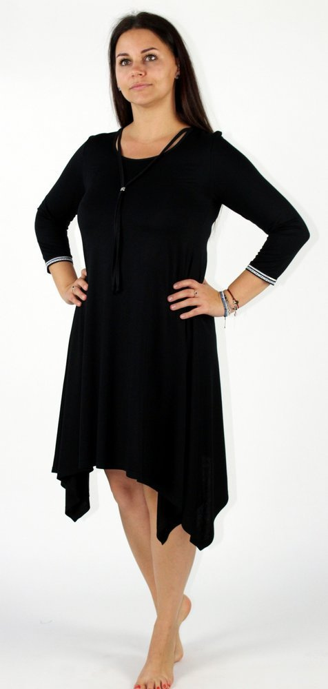 439 Nice Sukienka nocna De Lafense – kobieca elegancja i komfort snu - czarny