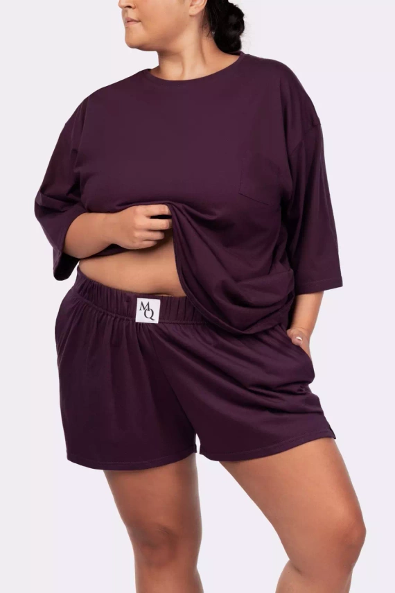 Joy shortsleeve Piżama damska Mona purple