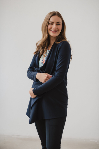 Mama Wrap Kardigan ciążowy Milk&Love granatowy