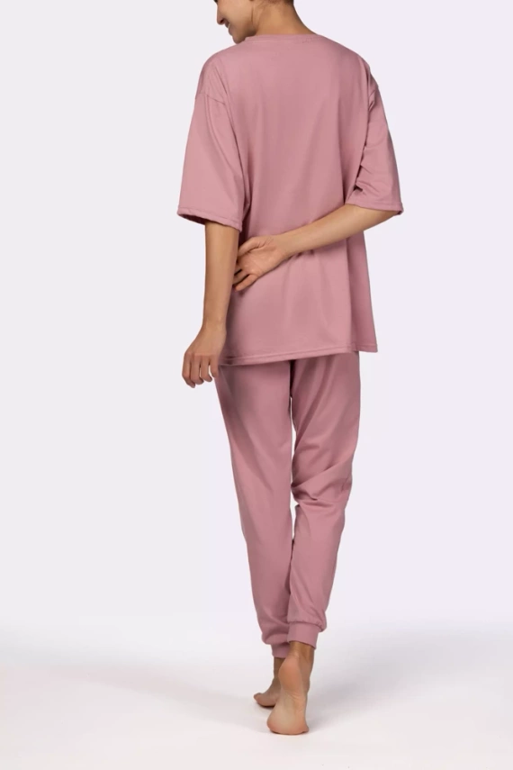 Homie shortsleeve Piżama damska Mona pink