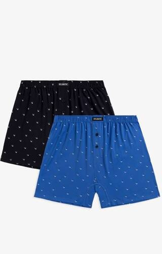2MBX-039 A'2 Bokserki męskie Atlantic - granatowy-niebieski