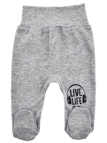 Półśpioch bawełniany "Music" Terjan - szary