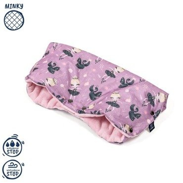 Mufka do wózka zimowa Baleriny - Light pink Cocobird jasny róż