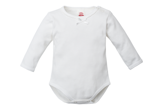 03218EDR "ROSES" Body z długim rękawem Makoma ecru