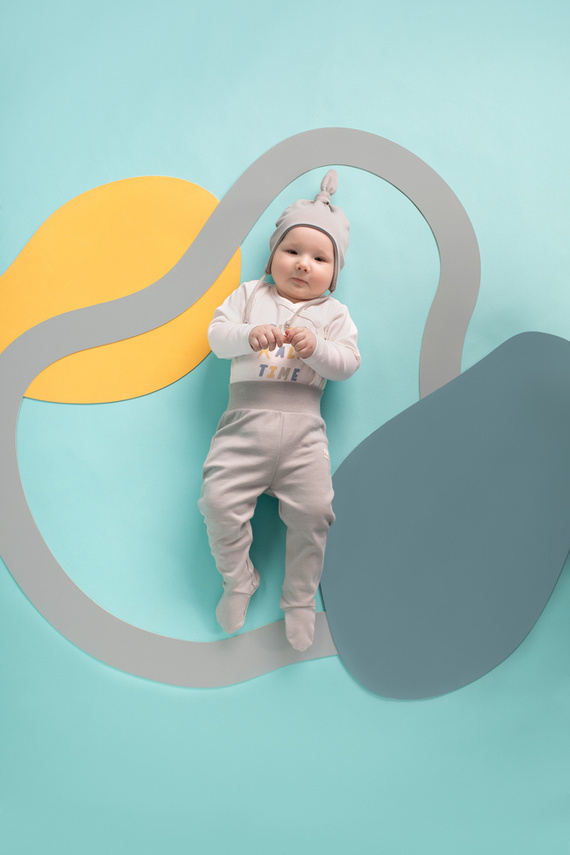 Fun Time Rozpinane body z długim rękawem Pinokio - ecru