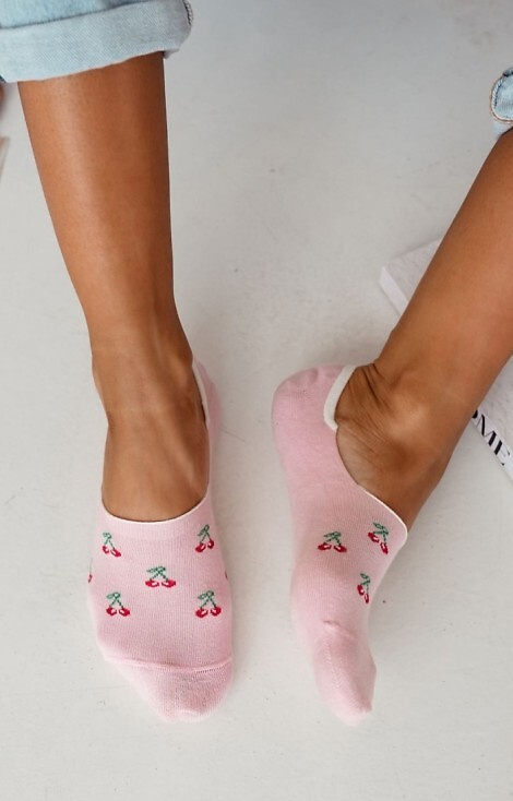 0576-025 Małe Wiśnie Mokasynki Microstopki Milena - różowy