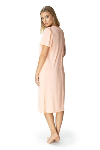 1693 Berenika halka koszula nocna damska Mewa morelowy