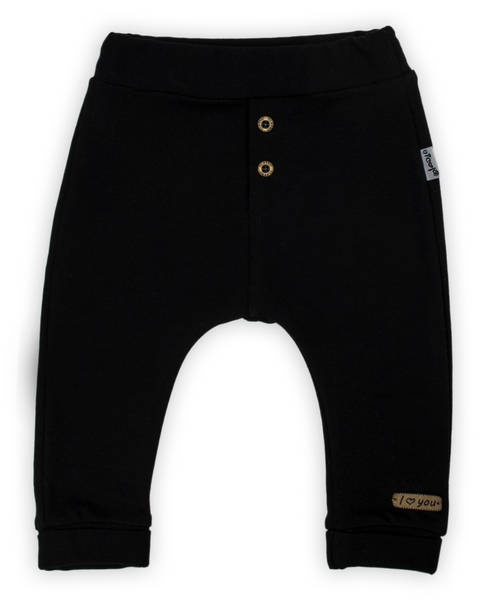 163590 Spodnie niemowlęce "Magia Świąt" Nicol - czarny