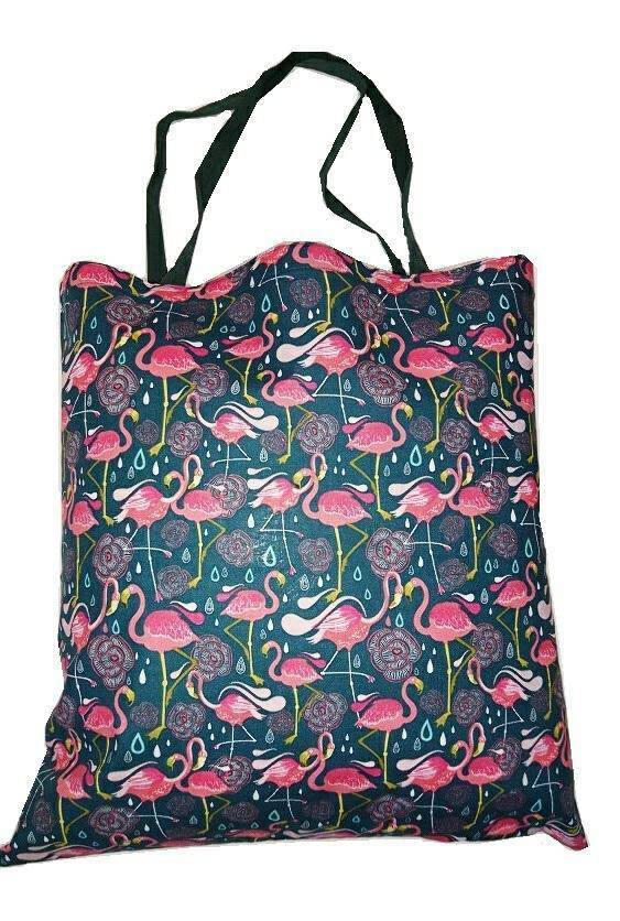 Kwiatki wzór serwetki torba bawełniana na zakupy szary