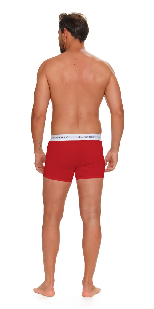 5277 bokserki męskie 3-pak Doctor Nap - black melange red