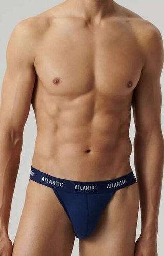 3MP-1576  A'3 Slipy męskie Atlantic - granatowy-niebieski-khaki