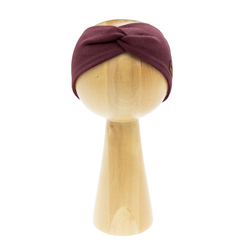 217066 Alisa Opaska Nicol bawełniana prążek – burgund