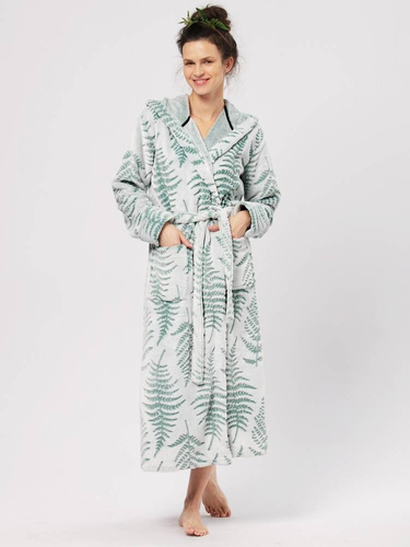 LGD 980 Krótki Szlafrok Damski Key- miętowy