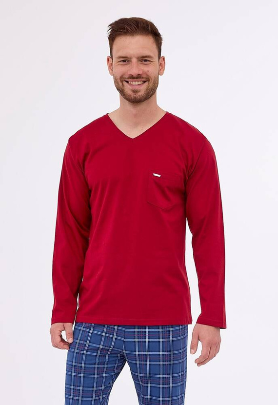 122/262 Gordon Piżama męska Cornette bordowy